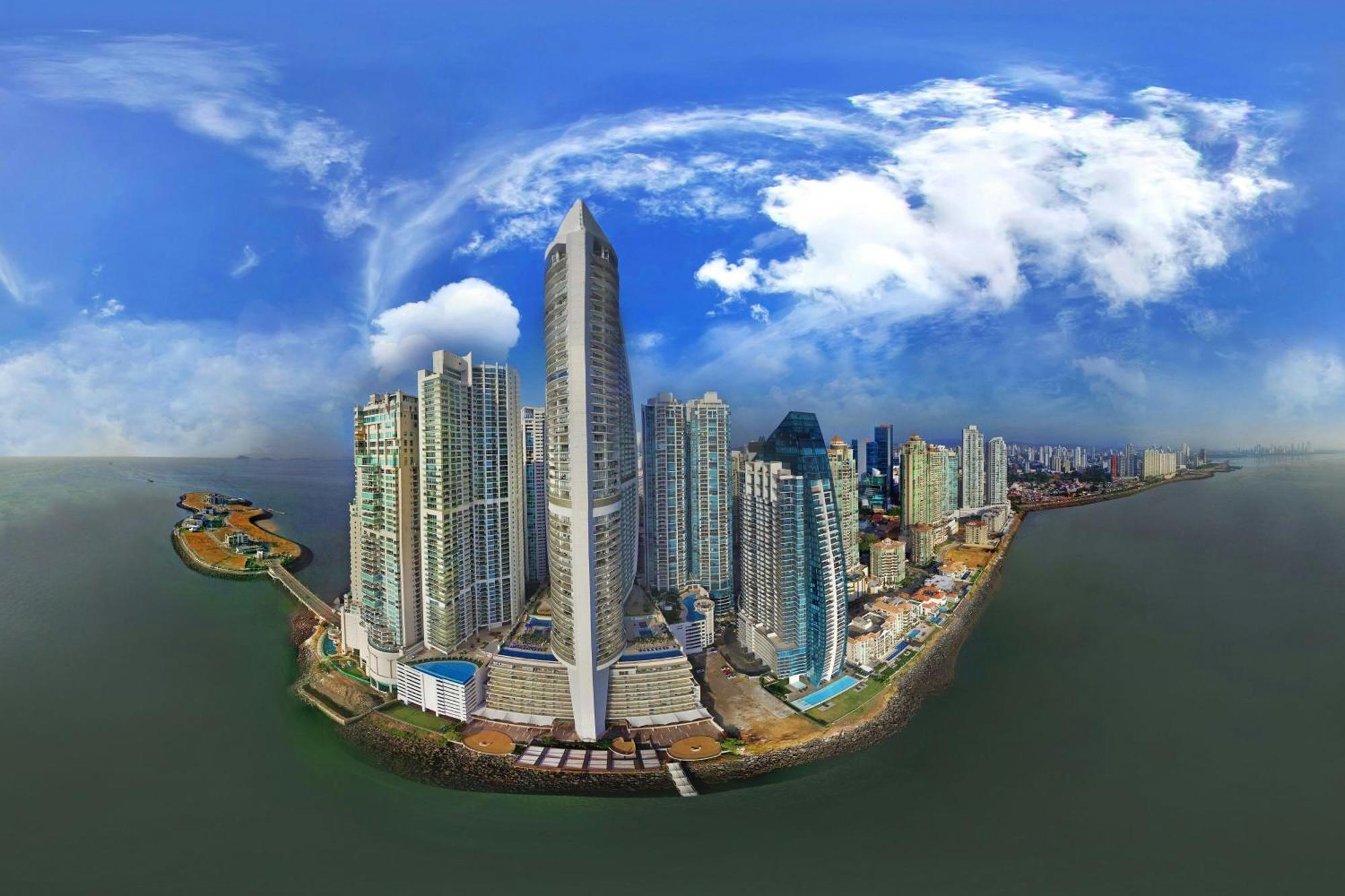 Jw Marriott Panama Ξενοδοχείο Εξωτερικό φωτογραφία Panoramic view of Punta Pacifica